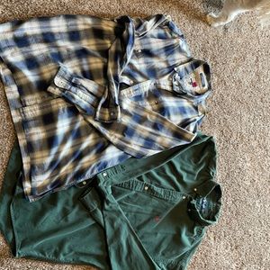 2 EUC men’s button down shirts.
